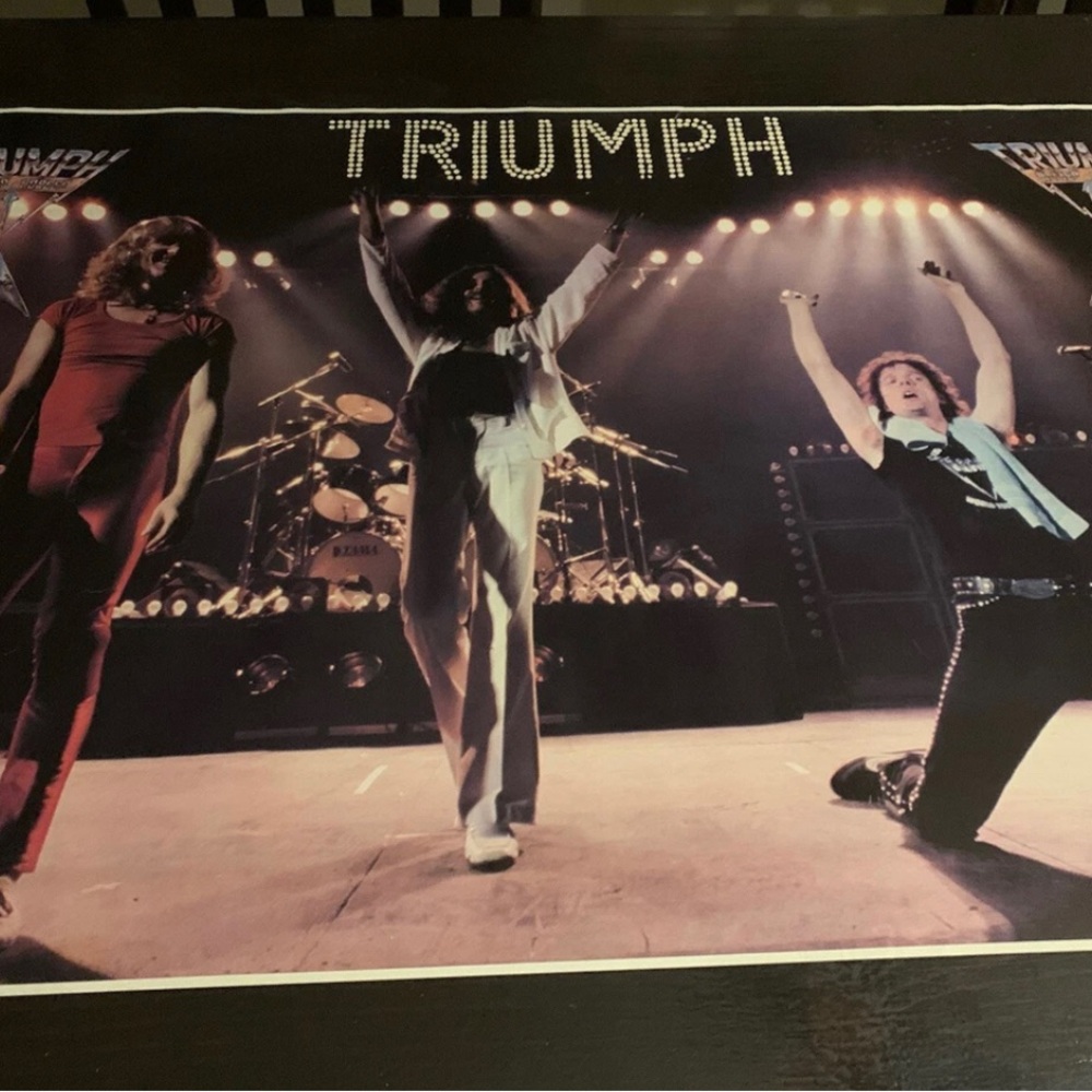 Vintage 1981 Triumph Concert Poster Allied Forces Rare!